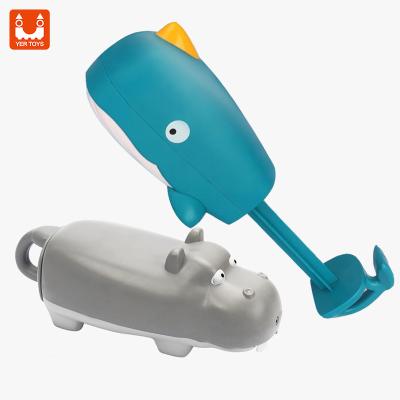 China New Arrive Eco-Friendly Non-Toxic Water Gun Toys Outdoor Play Bath Water Gun Hippo and Whale Spray Gun Water Gun Toys for Kids for sale