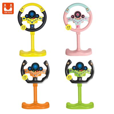 China Electric toys; Music ; Light ; The 360 ​​Degrees Rotating Turns the Steering Wheel Battery Operated Co-Pilot Musical Toys Standing Steering Wheel Toys for sale