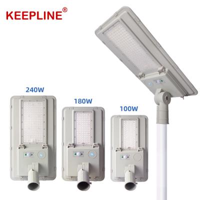 China Garden Popular Product IP65 Waterproof Outdoor 100w 180w 240w Integrated All In One Led Solar Street Light for sale