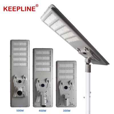 China High Lumen Waterproof Outdoor Garden IP65 300w 400w 500w Integrated All In One Solar Led Street Light Price for sale