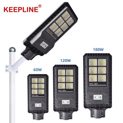 China Garden enough outdoor lighting IP65 60w 120w 180w power all in one integrated solar led street light for sale