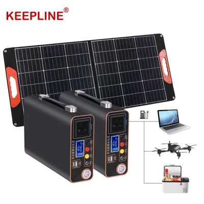 China Long Working Time Wireless Charging Camping Using 300watt 12V Emergence Portable Solar Power Station for sale