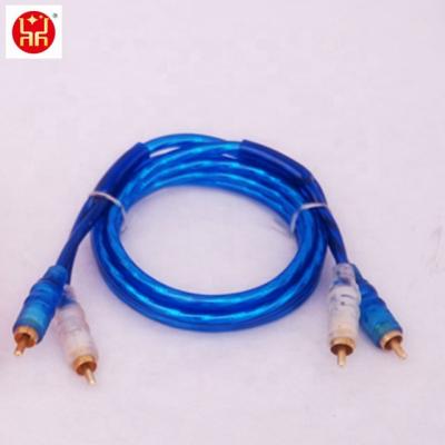 China 2 RCA Speaker Clear PVC To 2 RCA Avi To RCA Cable for sale