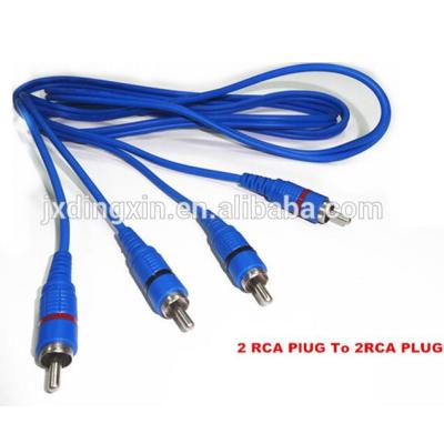 China High Quality Audio Speaker 2 RCA OFC Cable Plug for sale