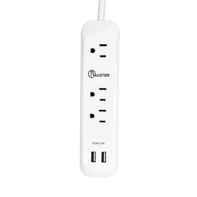 China Dual Usb American Residential / General Purpose Power Strip Usb Charger Socket Power Socket Extension Outlet for sale