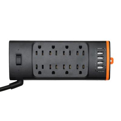 China American Power 8 Usb Power Strip Black Residential / General Purpose Extension Socket for sale