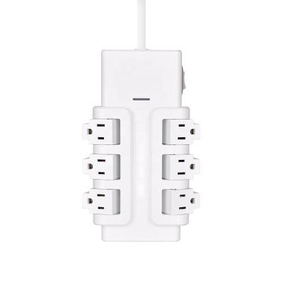 China Residential / General Purpose Swivel Power Strip Us Mountable Socket 6 Outlet Electrical Power Socket for sale