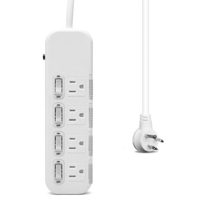 China Residential / General Purpose Power Strip USB Surge Protector 4 Way Extension Extension Socket for sale