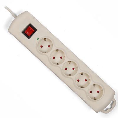 China Residential / Multi-Purpose 5 Gang Power Extension Socket Surge Protection Power Strip With Surge Protector for sale