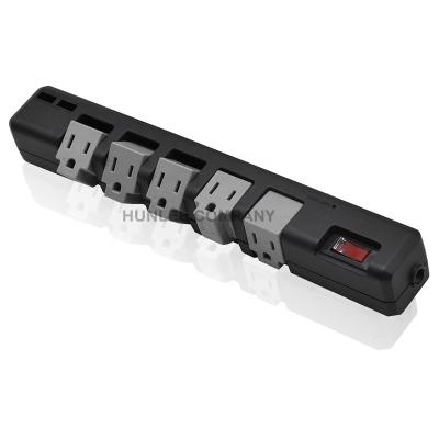 China Residential / General Purpose 5 Ways USA Power Strip Rotating Black Power Socket USB With USB for sale