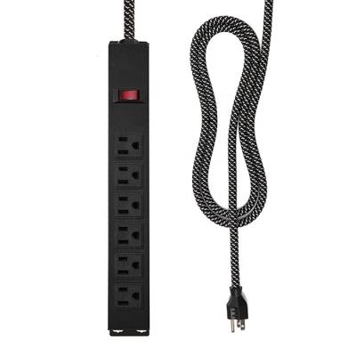 China Hot Sale 6 Way Metal Surge Resistant Power Strip Protective USA Residential / General Purpose Type for sale