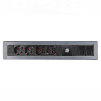 China Residential/Multi-Purpose Table USB Socket USB Port Extension Desktop Socket with USB for sale