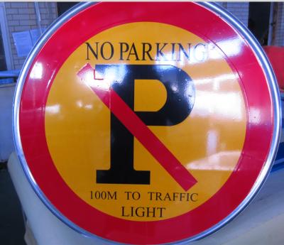 China No Parking Road Safety Aluminum Overlay Sign, Sticker Reflective Traffic Sign Post For Traffic Safety for sale