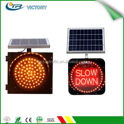 China Solar Red LED Flashing Warning Light For School Area, Slow Down Traffic Warning Flashing Light SG3003 for sale