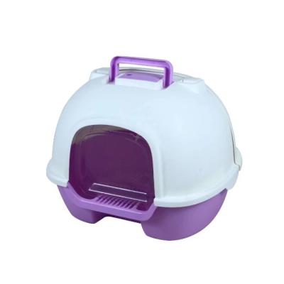 China Cat Clean Up Products Sustainable Dome Covered New Premium Cat Litter Box, Cat Litter Pan with Scoop and Strainer for sale