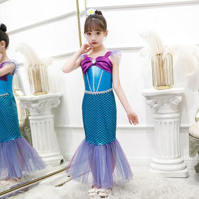 China Anti-wrinkle Summer Children Dress Princess Girls Costume Children Clothing Mermaid Dress for sale