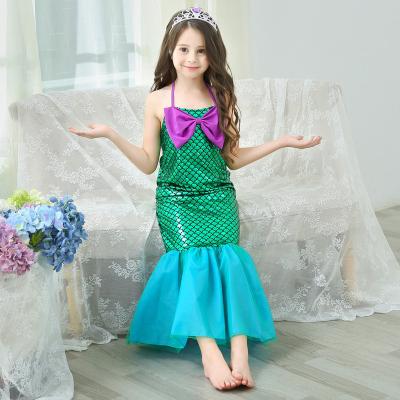 China 2022 Fantasy Girls Snow White Frock Anti-wrinkle Mermaid Kids Costume princess fairy dress for sale