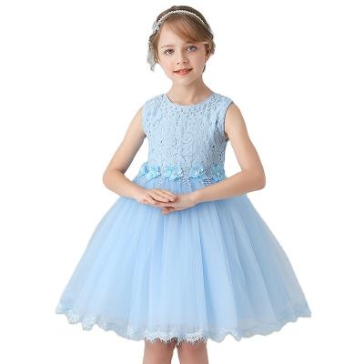 China Factory Supply Low Price Popular Flower Girl Dress Wedding Pink Kids Girl Dress Breathable Dress for sale