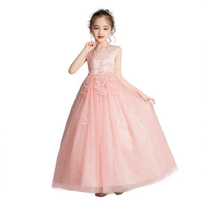 China Breathable Made In China Top Quality Girls Evening Tulle Trim Dresses For Special Occasions for sale