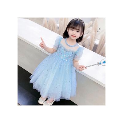 China Hot Selling Popular Princess Breathable Beauty Ruffle Tule Little Girl Birthday Dress Good Quality for sale