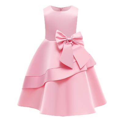 China Breathable Baby Clothes Ball Gown Princess Dress Infant Formal Birthday Baptism Party Kids Girl Dresses With Big Bow for sale