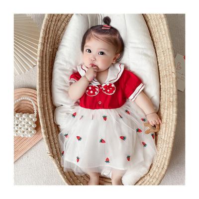 China Anti-wrinkle fashion baby clothes overalls baby clothes summer kids bridesmaid dresses for sale