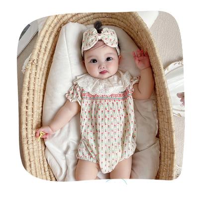 China Comfortable Breathble Shorts Cotton Infant Baby Suit Summer Newborn Clothes Baby Rompers for sale