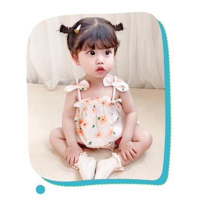 China Breathble Baby Overalls Comfortable Summer Printed Romper Bag Fart Clothes Cotton Rompers for sale