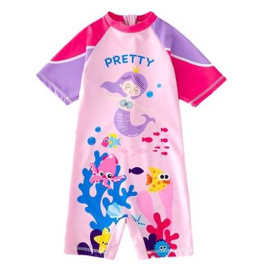 China 2022 New Children's Swimsuit Breathable One-Piece Sunscreen Children's Cartoon Student Cute Quick-drying Swimsuit for sale