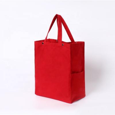 China Viable Custom Wholesale Eco-Friendly White Cotton Canvas Tote Bag Reusable Cotton Bag for sale