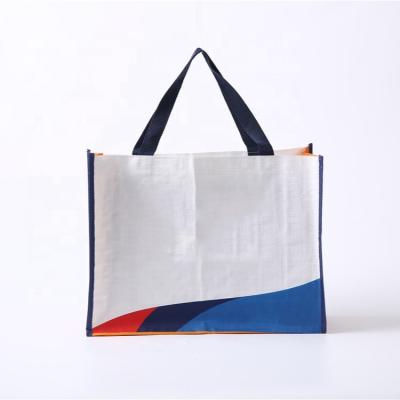 China Custom Sustainable Reusable Nonwoven Tote Laminated Nonwoven Fabric Grocery Tote Laminated Nonwoven Bag for sale