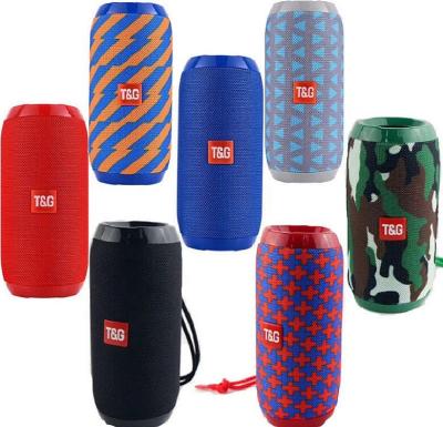 China Newest Speaker TG117 Promotions LED Flashing Light Loud Portable Mini Waterproof Wireless Bt Bass Cloth Outdoor Loudspeaker for sale