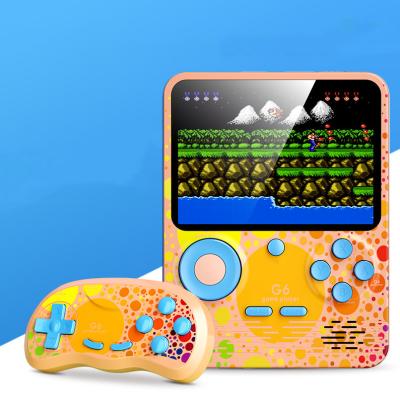 China Newest G6 Mini Handheld Classic Retro Game 666 in 1 Game Console 3.5 Inch Color TV Output Portable Power Source 2 Player 3.5