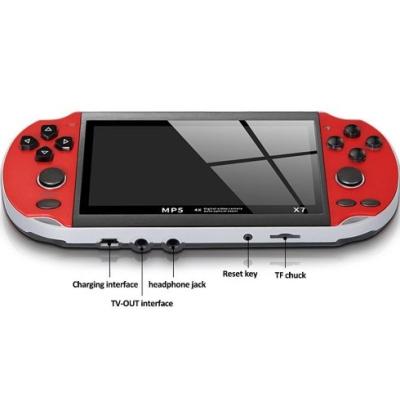 China X7 4.3inch Tft Screen Game Console Rechargeable Battery Support Handheld Video Music Memory Card With 51 Language 4.3