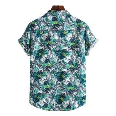 China Summer Casual Hot Hawaiian Floral Print Short Sleeve Mens Shirts Casual Shirts For Beach And Party Wear for sale