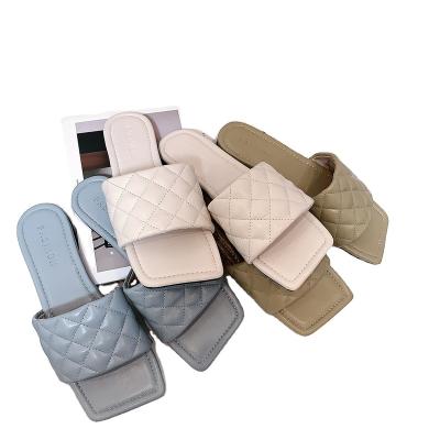 China 2021 Fashion Trend New Arrivals Summer Soft Bohemia Bottom Anti-skid Korean Strap Ladies Ruffle Flip Flops Women's Sandals Flat Sandals Shoes for sale