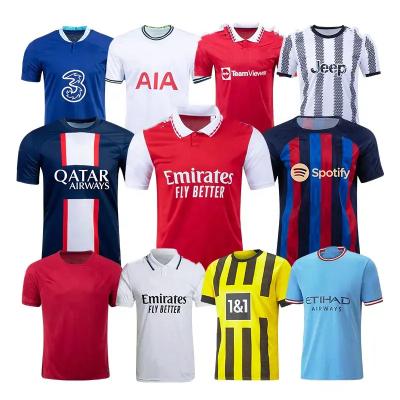 China Sets Custom 2022-2023-2024 Jersey Quality Thai Football Jersey Men's Football Uniform Set Team Tracksuit Football Jersey Soccer Wear for sale