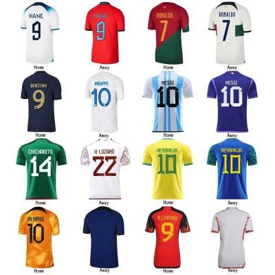 China Sets 23 24 New Season Blue And White Soccer Wear Wholesale Custom Retro Football Uniform Tracksuit Jersey Set Soccer/football jersey for sale