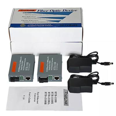 China FTTH 10/100/1000M Media Converter 25KM SC Rj45 Gigabit Fiber Optical Media Converter for sale