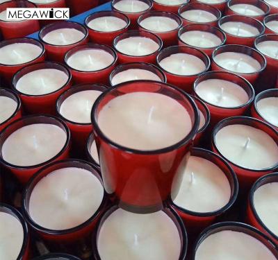 China Factory 6oz Aroma Soy Candle Scented Red Glass , Custom Smell And Packaging Box for sale