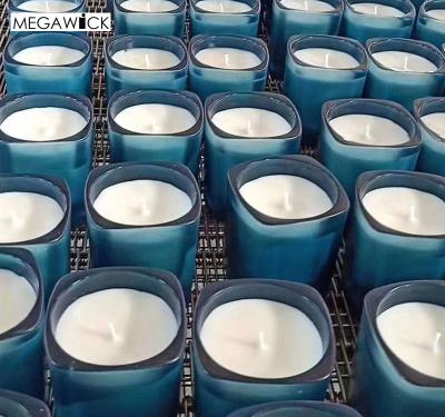 China Blue Jar of Scented Plant Soy Candle in Gift Box; Label of Woody Note Scented Candle Private for sale