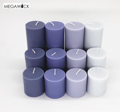 China Cheap Relighting Purple Candle Small Candles For Wedding And Party for sale