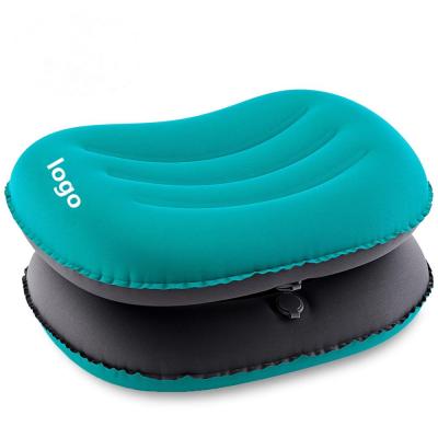 China Inflatable Sleep Inflatable Outdoor Fast Speed ​​Camping Neck Pillow Air Travel TPU Pillow for sale