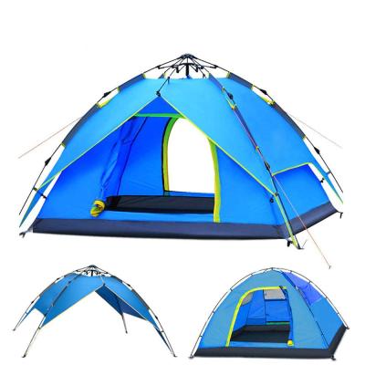 China Portable Outdoor Easy Pop Tents 2 or 3 Person Waterproof Hydraulic Family Beach Privacy Tent Automatic Hydraulic Dome for sale