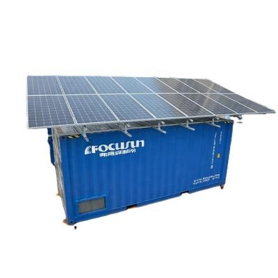 China Camara de Frio Solar para Alimentos con Paneles Solares de 300w*16 y Inversor de 25KVA en venta