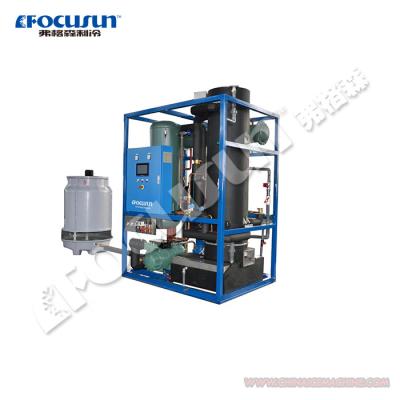 China Convenient 3T/5T Tube Ice Machine 3ton/day for Convenience Store and D21/28/34mm Ice Size for sale