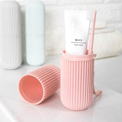 China Viable Wholesale Chinese Mouthwash Travel Toothpaste Holder Portable Plastic Wash Cup for sale