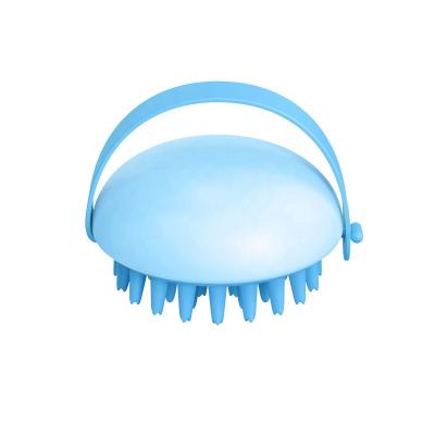 China Viable Soft Rubber Silicone Bath Shower Head Hair Massage Shampoo Brush for sale