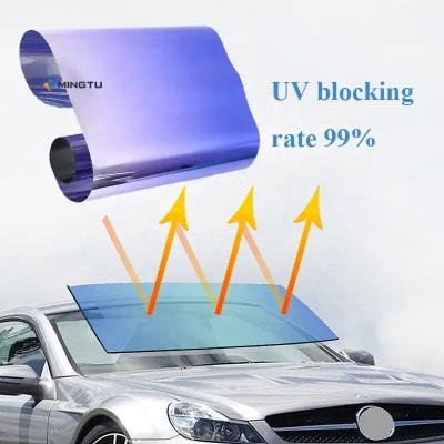 China Mingtu Chameleon voorruit tint film voor auto venster zonnebescherming 1.52x30m Te koop