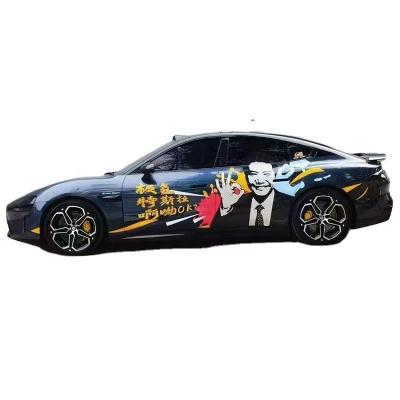 Cina Custom Fan Club Design Multicolor Vinyl Wrap Film Roll per Mingtu Luxury Cars e RV in vendita